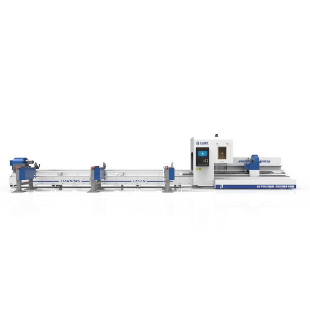 Satılık 6 Metre CNC Fiber Boru Metal Boru Lazer Kesim Makinesi